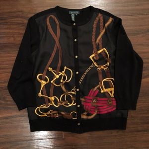 Ralph Lauren Equestrian Cardigan / Sweater, XL